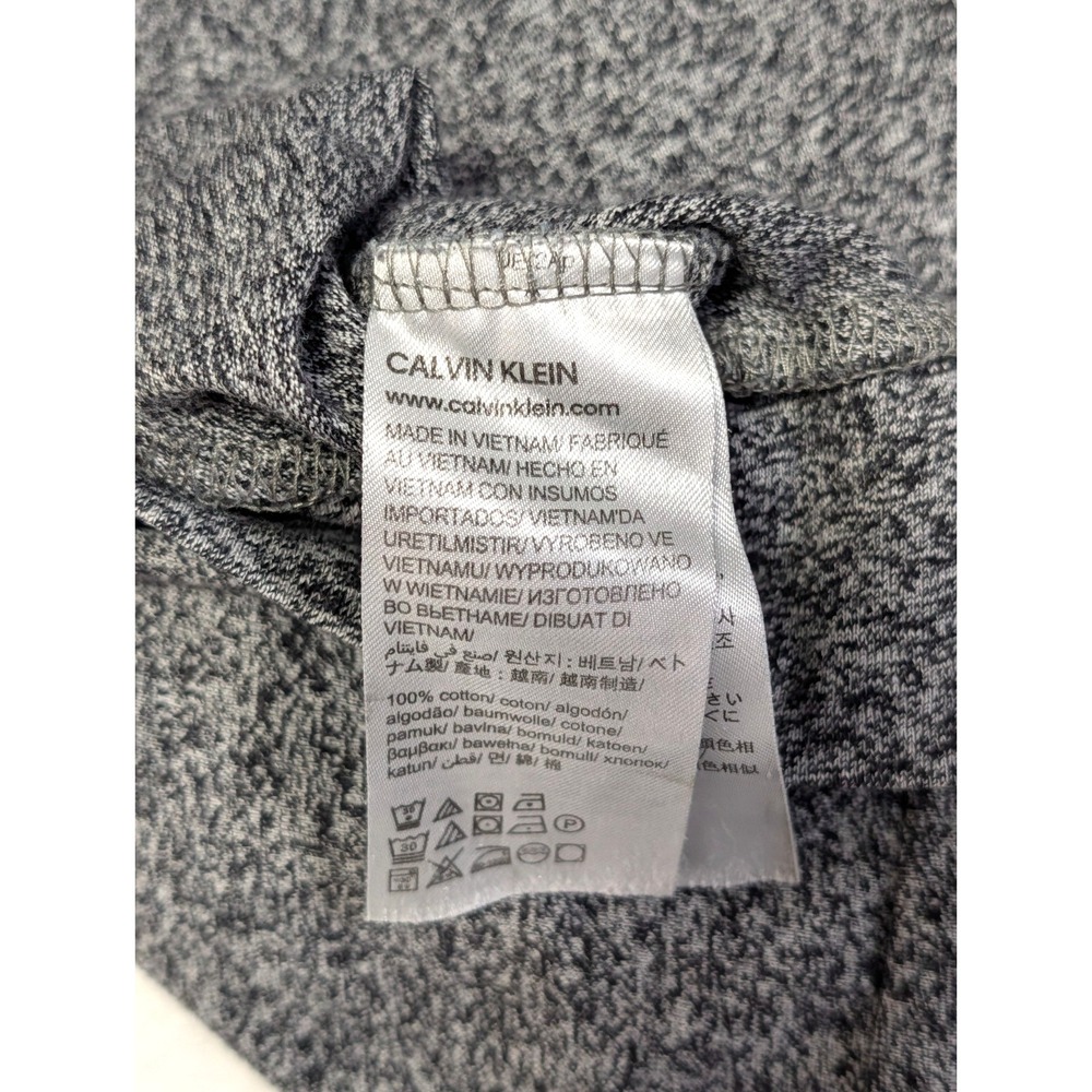 Calvin Klein Liquid Touch Men's Sm Gray Black T-Shirt Short Sleeve 100% Cotton - Picture 14 of 15